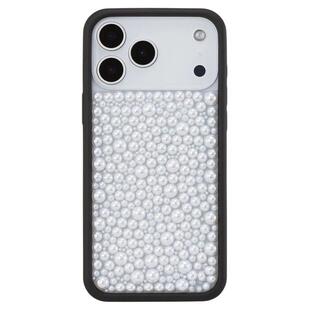 wildflow适用苹果17Promax手机壳野花壳子wf新款iphone16/15/14/13Pro欧美珍珠白水钻闪耀防摔保护套潮牌12女