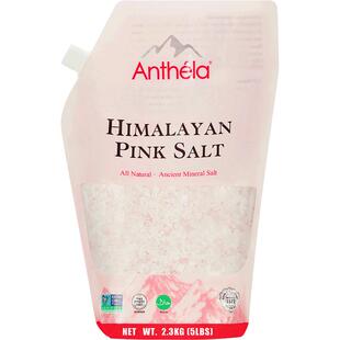 Anthela喜马拉雅玫瑰盐进口粉盐无碘岩盐粗颗粒盐海盐袋装2300g
