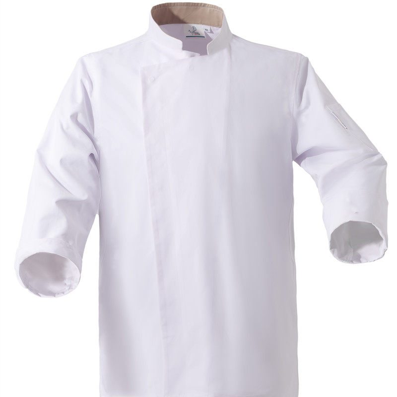酒店高端厨师工作服男七分袖纯棉