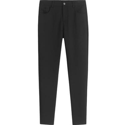 HIM汉崇 紧身弹力小脚基础款休闲裤男日常通勤针织长裤 2025冬季