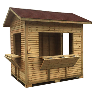 移动售货亭岗亭定制防腐木小木屋户外别墅民宿售票组装设备木房子