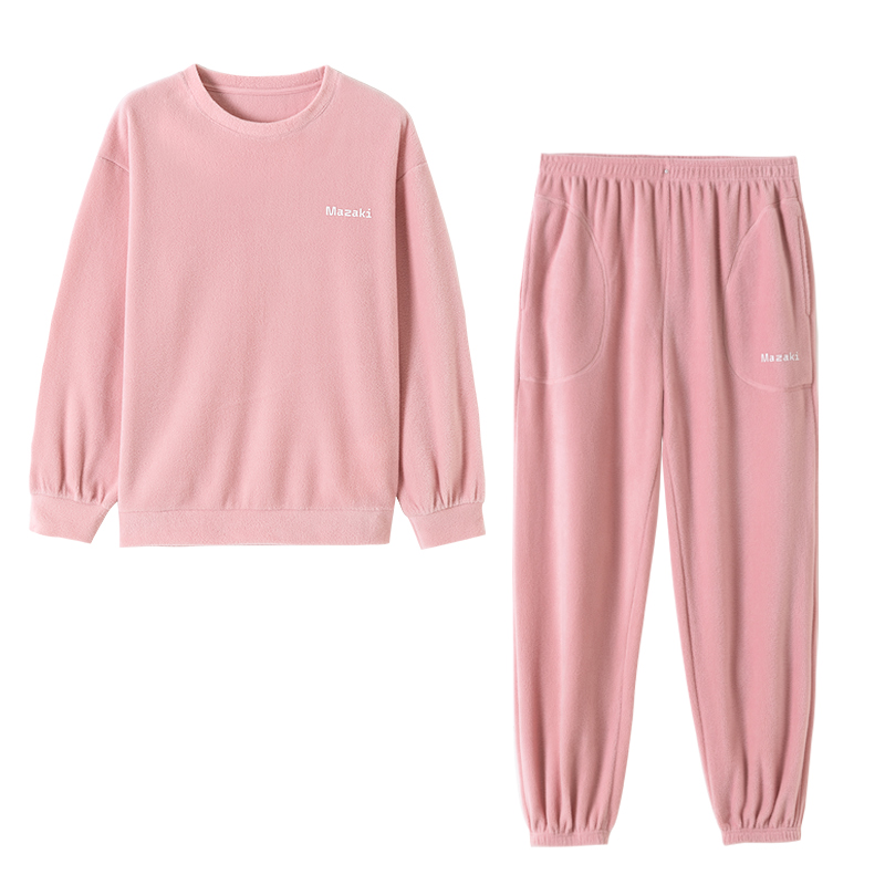 顶瓜瓜女摇粒绒中厚睡衣家居服