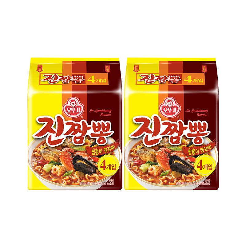 不倒翁韩国海鲜拉面劲道520g*2包