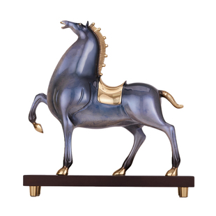 马年高级感马到成功摆件办公室招财客厅博古架装饰品开业商务送礼