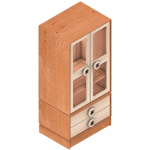 孩在 展示款成长纽扣衣柜 高端模块化组合儿童实木衣柜透明衣橱