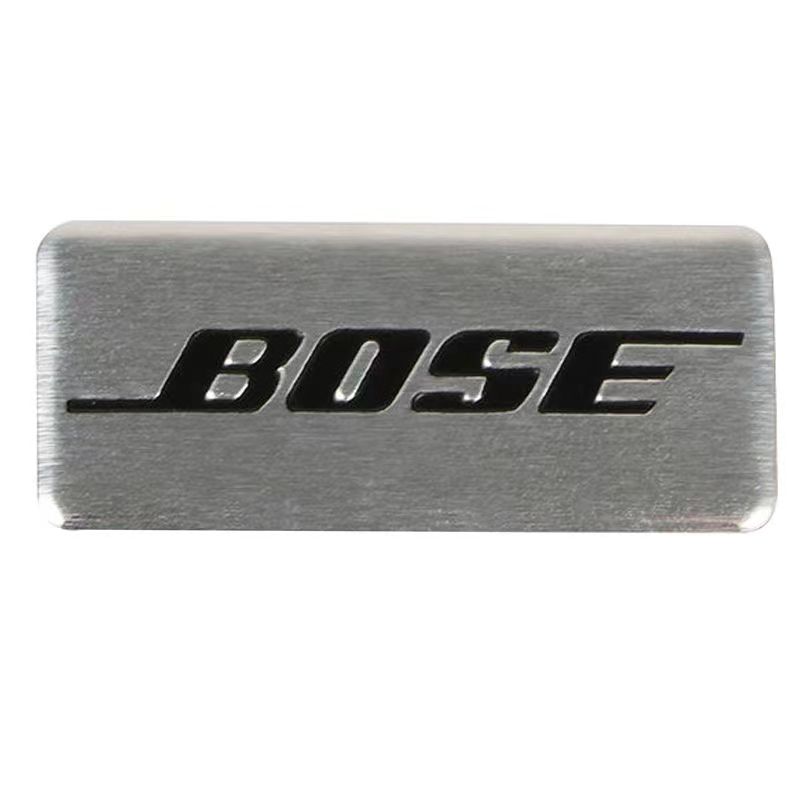 適用汽車音響boss標志博士音響貼奧迪吉利本田高配金屬標裝飾