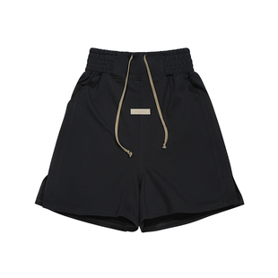 美国EVERLAST拳击运动短裤重磅纯棉针织宽松透气加宽高腰头三分裤