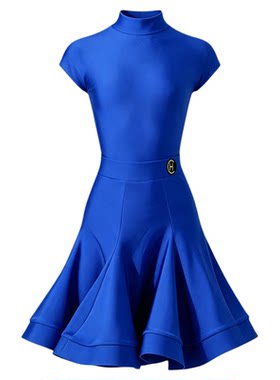 拉丁舞服新款有光少儿比赛规定服
