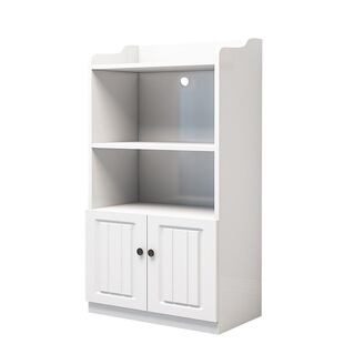 微波炉柜厨房碗橱柜简约餐边柜现代小烤箱柜储物柜子圆角收纳欧式