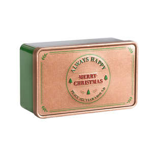 圣诞礼品盒糖果铁盒烘焙雪花酥牛轧饼曲奇饼干盒太妃糖牛轧糖铁罐
