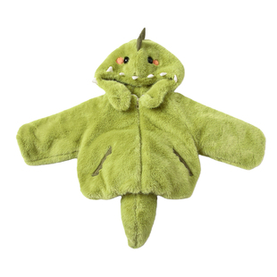 女童皮草外套2025新款洋气儿童秋冬加绒加厚宝宝小恐龙毛茸茸上衣