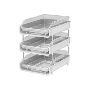 桌面文件收纳架抽屉式多层文具用品书本架a4纸办公用品置物架神器