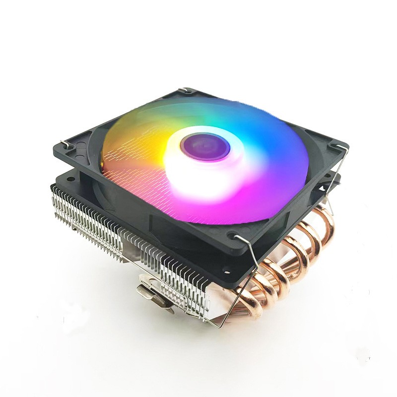 下压式12CM6铜管cpu散热器多平台通用1151AMD电脑板风扇1700