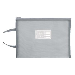 分类科目袋小学生初中双层网纱科目分类袋拉链袋书本收纳资料袋文件袋语文数学课本作业各科学科袋放书袋子a4