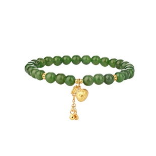 石方界福袋手串女天然玉石碧玉手链手饰小众新中式生日礼物送妈妈