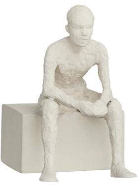 丹麦Kahler北欧陶艺雕塑摆件家居饰品书房办公桌创意人像书挡装饰