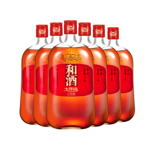 和酒 黄酒上海老酒 大开福三年 1000ml*6瓶装 整箱3年加饭酒