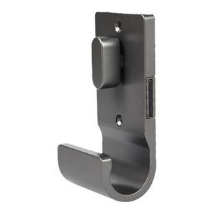 现货黑色极简免开槽隐形门锁免打孔门锁卧室门锁单面锁试衣间暗锁