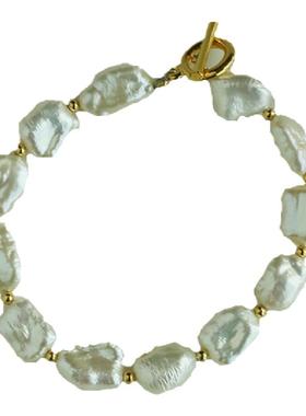 优雅手链巴洛克珍珠复古女