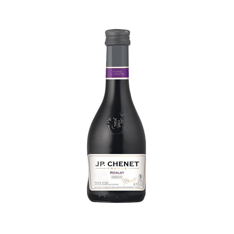 【自营】J.P.CHENET香奈法国进口红酒梅鹿辄红葡萄酒187ml干红