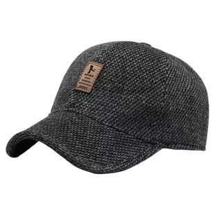 中老年人帽子男款冬季鸭舌帽2025新款加厚护耳爸爸老头保暖棒球帽