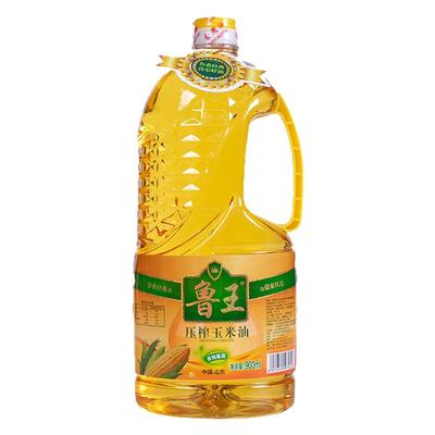 鲁王非转基因玉米油900ml食用油家庭装桶装