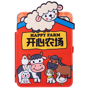 撕撕书婴儿手撕不烂可啃咬可水洗农场粘贴布书宝宝安静早教忙碌书