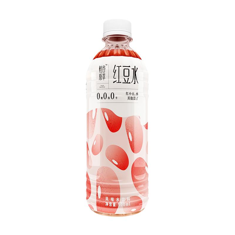 红豆薏米水0卡鲜汽十族轻谷美人粗粮五谷杂粮饮料整箱500ml15瓶