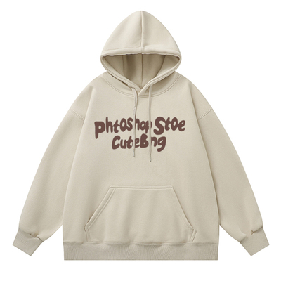 oversize美式复古连帽卫衣