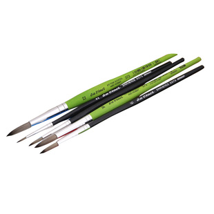 正品德国Da Vanci达芬奇水彩笔手绘专业美术绘画尖头圆头尼龙毛水彩画笔 软毛 373 374系列