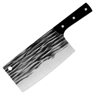 龙泉菜刀家用手工锻打刀具厨师专用切菜刀厨房切肉切片刀砍骨头刀