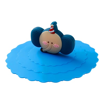 杯盖通用硅胶水杯盖子配件圆形茶