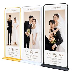 门型展架立式落地式广告展示牌易拉宝x展示架80x180海报设计制作