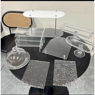 亚克力甜品台玻璃甜品台展示架新款甜品台展示架摆台摆件茶歇摆台