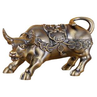 牛运亨通烟灰缸带盖防风创意高档金属个性潮流家用便捷烟灰袋烟缸