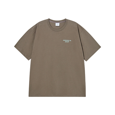 ADLV撞色边线LOGO基础款短袖T恤