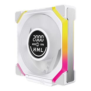 丛林豹星河积木V2数显积木拼接风扇机箱12028机箱屏幕PWM温控12cm