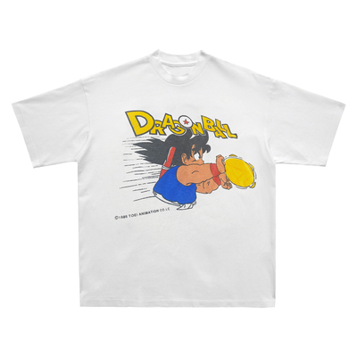 Dragon Ball龙珠美式潮牌短袖T恤vintage古着男女重磅棉宽松半袖