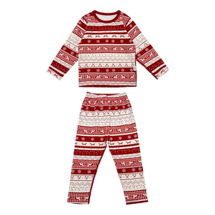 宝宝新年款亲子装家居服套装儿童本命年睡衣男童女童纯棉秋衣秋裤