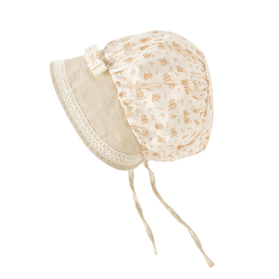 婴儿帽子春秋女宝宝公主帽宫廷帽