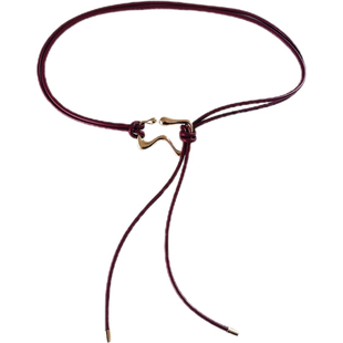 波西米亚风小皮绳腰带女细2025年新款百搭腰绳装饰连衣裙毛衣腰链