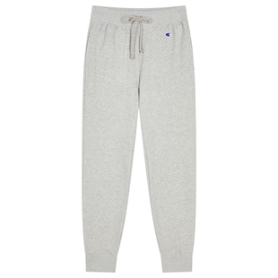 Champion冠军卫裤男春秋款美式高街束脚裤纯色刺绣休闲长裤运动裤