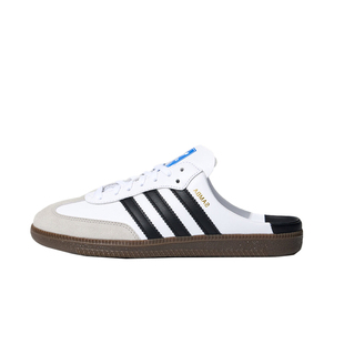 阿迪达斯adidas三叶草半拖穆勒鞋SAMBA男女T头凉鞋 LB3814 LB3815