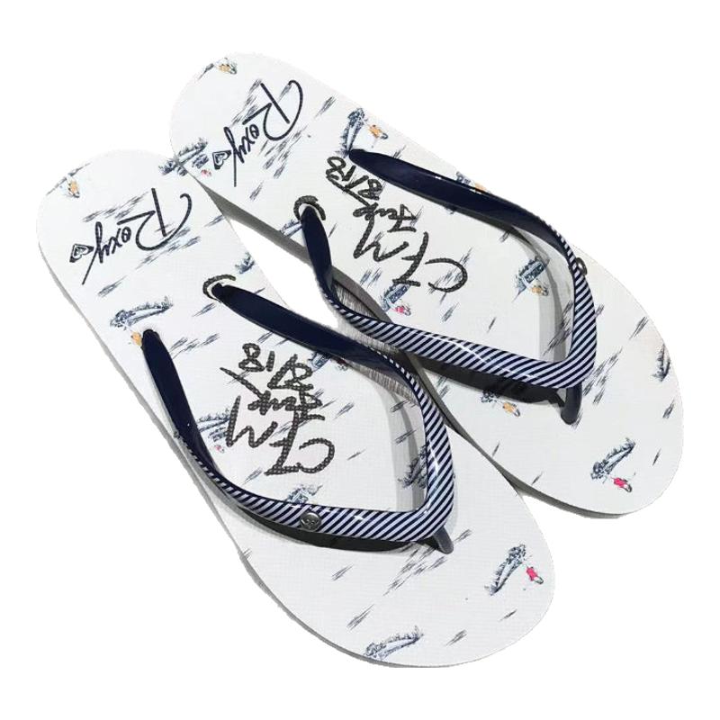 现货ROXY2025夏季限量款女士户外拖鞋简约时尚百搭仙女风人字拖