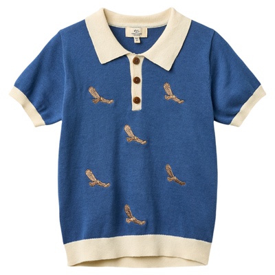 Little现货Copenhagen Colors SS26春夏儿童针织短袖polo衫喇叭裤