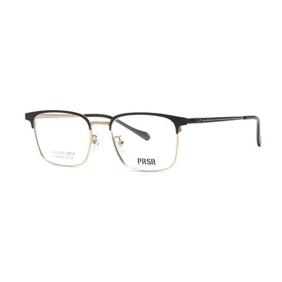 亲肤轻盈腿复古半钛眼镜