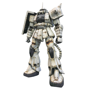 alexshop加工 代工 万代 1/48 MEGA Zaku 量产型绿扎古II白狼配色