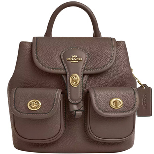 【正品保证】COACH/蔻驰新款Hadley皮革双肩包书包背包翻盖女包