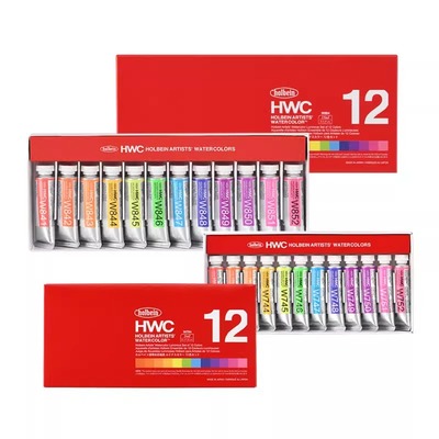 荷尔拜因透明水彩荧光色