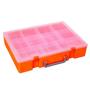 积木拼装收纳盒分格透明多层装小颗粒积木零件分类盒子玩具整理箱